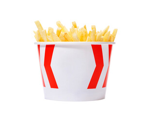 french fries isolated on a white background