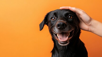 Sticker - Happy Black Dog.