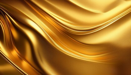 Poster - golden silk background