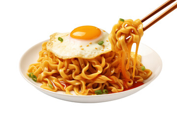 Ramen  on transparent background. Ramen themes. Asian cuisine themes. Asian restaurant. Japanese soup. Ramen making. PNG cut out. Image for graphic designer. Image for flyers. China. Japan. Asia.