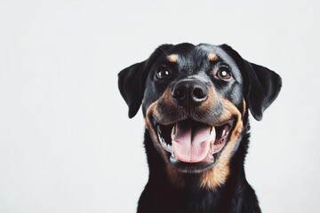 Wall Mural - Happy Dog Portrait.