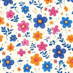 Wall Mural - Floral Pattern.