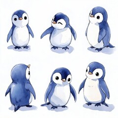 Sticker - Cute Penguin Set.