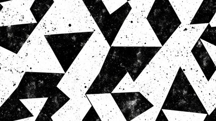abstract seamless monochrome pattern featuring a triangular design distinctive retro decoration with