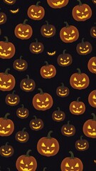 Halloween abstract Background, texture , pumpkin , witch