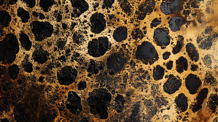 Wall Mural - Abstract Gold and Black Texture