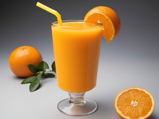 orange juice and fruits