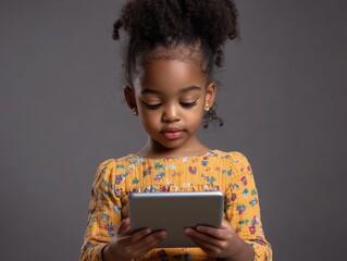 Sticker - child with tablet