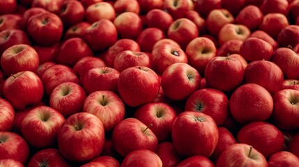 An abundance of red apples. succulent and succulent. Apple background. superior quality image