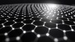 © tunanon - A high-tech visualization of carbon atoms linked in hexagonal shapes, representing the cutting edge of nanotechnology