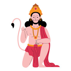 Poster - lord hanuman religious of india