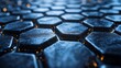© tunanon - An abstract depiction of carbon atoms linked in a hexagonal grid, showcasing nanotechnology at work