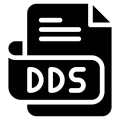 Poster - Vector Icon dds, file type, file format, file extension, document