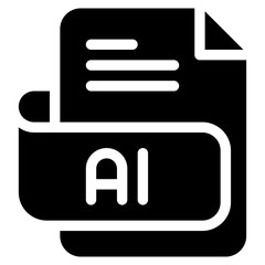 Sticker - Vector Icon ai, file type, file format, file extension, document