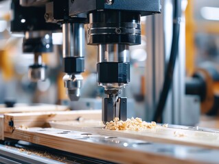 CNC machine in a custom fabrication shop