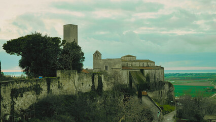 Church of Santa Maria in Castello in Tarquinia, Italy