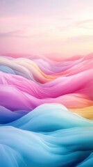 Sticker - Abstract Colorful Wavy Background