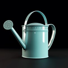 Wall Mural - 3D Watering Can Icon: Essential Tool for Plant Care Logo Illustration