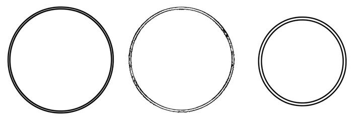 A continuous line circle illustrating a minimalism style. Modern illustration.