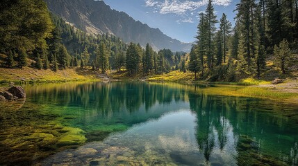 Wall Mural - autumn in the mountains