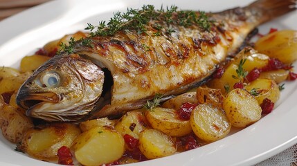 Sticker - sole fish with potatoes.sogliola con patate 