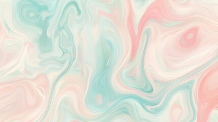 Wall Mural - Mesmerizing swirl of pastel colors in elegant marble effect, perfect for fashion, weddings, or social media. High-res image for digital and print projects