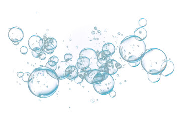 Wall Mural - png bubble effect on black background