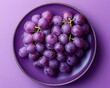 © Nutthanon - Purple Grapes on a Purple Plate.
