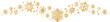 © Tally 18 - Snowflakes border in wave shape.Golden snowflakes with stars border. Golden snowflakes wave vector. Christmas decoration.	Template with a gold snowflake .