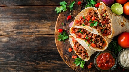 A Tantuni. The most popular Turkish dishes. A dish of thinly sliced beef or chicken, sautéed with tomatoes, onions, and spices, and served in a wrap or with flatbread.