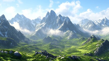 landscape in the mountains