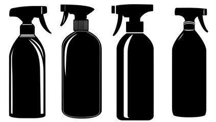 This simple modern icon shows a spray bottle, perfect for cleaning related concepts