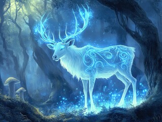 Canvas Print - deer in the forest