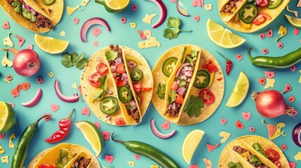 Delicious Tacos with Toppings