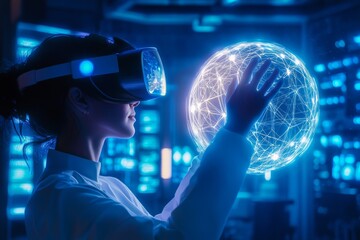 The concept of expanding networks using futuristic 3D interfaces is the brainchild of a global businessman