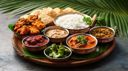 Wall Mural - Traditional South Indian meal