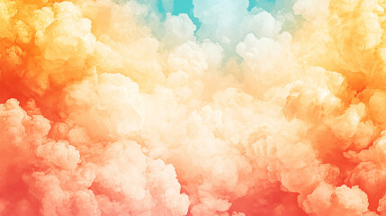 Sticker - Dreamy cloudscape with a soft, ethereal glow.