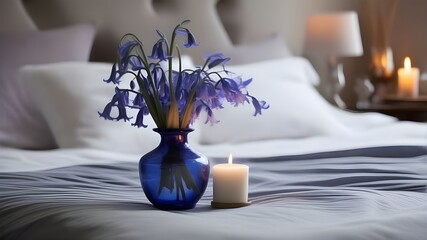 Wall Mural - bluebell on the bed