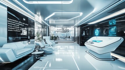 Sticker - Futuristic Office Interior Design