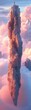 © Puckung - A majestic rock formation rises above the clouds, showcasing nature's grandeur and beauty in a serene and ethereal landscape.