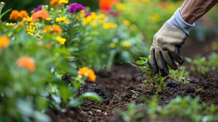 Canvas Print - Gardening in Spring