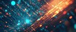 © artbot - Abstract digital visualization with glowing particles and lines, suggesting technology and data flow.