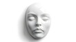 © DayDay Studio - Realistic Artistic White Mask Closed Eyes Smooth Surface Expression. AI Generated