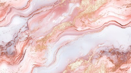 Wall Mural - High resolution rose gold marble texture background in a seamless pattern for art design and interior or exterior use