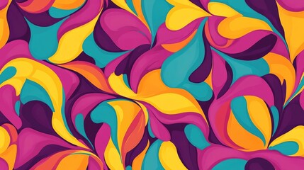 Wall Mural - Colorful seamless ornament with a sloping pattern for design and backgrounds