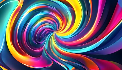 Wall Mural - Dynamic and Vibrant Abstract Swirling Colorful Pattern for Creative Backgrounds and Design Elements