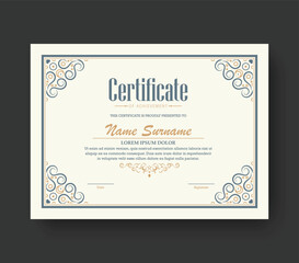 Wall Mural - Achievement certificate best award diploma