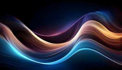 Wall Mural - Soft flowing lines creating soothing wave motion