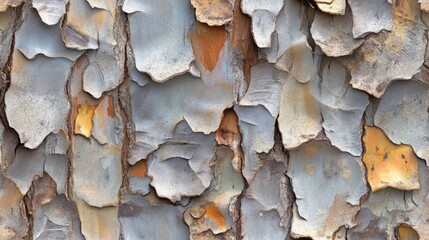 Sticker - Eucalyptus tree bark texture seamless background image