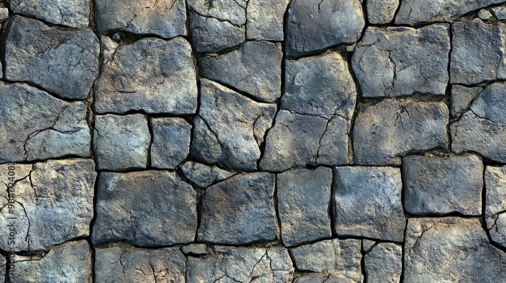 Interlocking Normal Map Normal map of interlocking textured cracked bricks Seamless pattern of ...